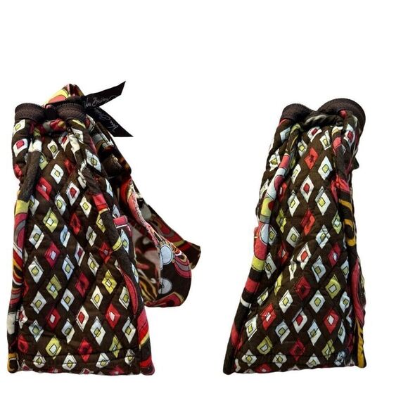 Vera Bradley Puccini Print Large Maggie Crossbody Quilted Handbag Colorful Flora - Picture 10 of 16